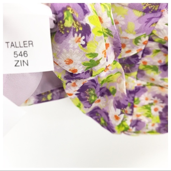 NWT Zara Bloggers Favorite Floral Ruched Spaghetti Strap Tank Top Size Small - Picture 16 of 16